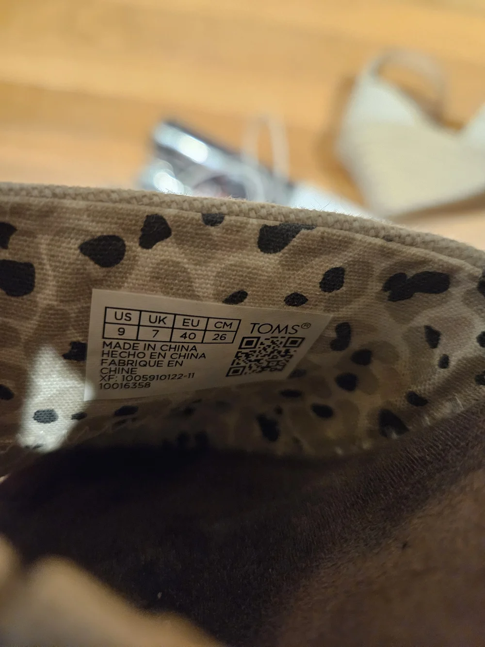 Toms Canvas Espadrille Wedge Sandals in Light Beige - Ankle Strap